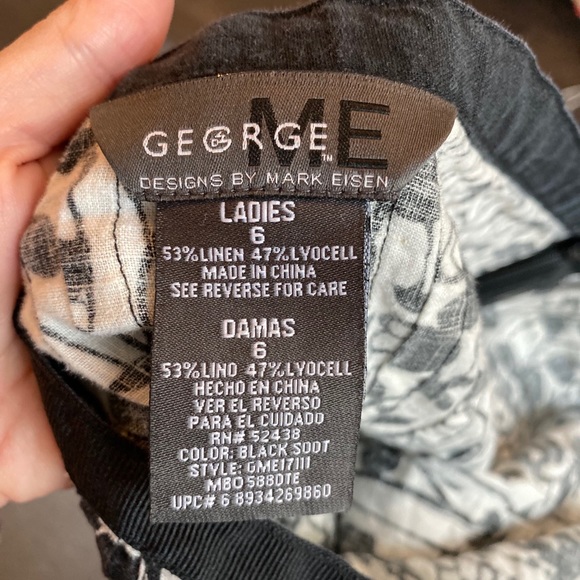 3/$10❗️George ME Mark Eisen Linen Blend Skirt - Picture 5 of 6